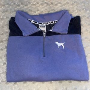 Light purple half zip sweatshirt